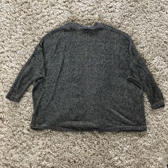 Show Me Your MuMu Grey Shimmer Drape Cardigan - Picture 4 of 7